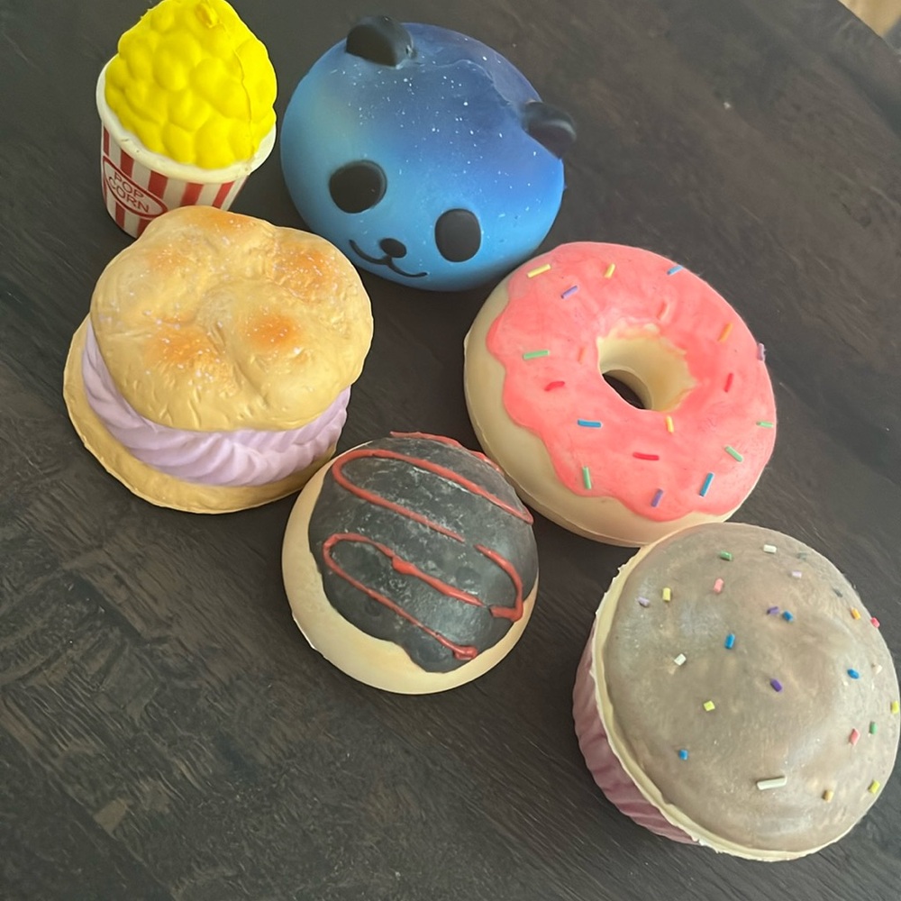 Old squishies for fidgeting/repainting